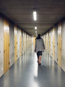 Freigänger Luca S., Zellengang JVA Berlin